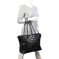 Chanel Chocolate Bar Chain Vinyl Tote