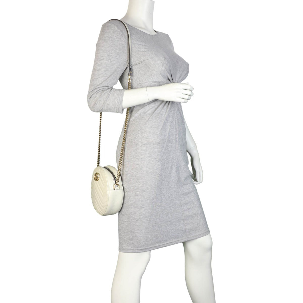 Gucci GG Marmont Round Chain Shoulder Bag