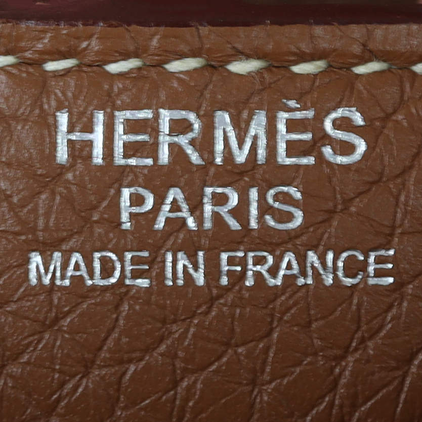 Hermes Sac a Depeches 27 Clemence Interior Stamp