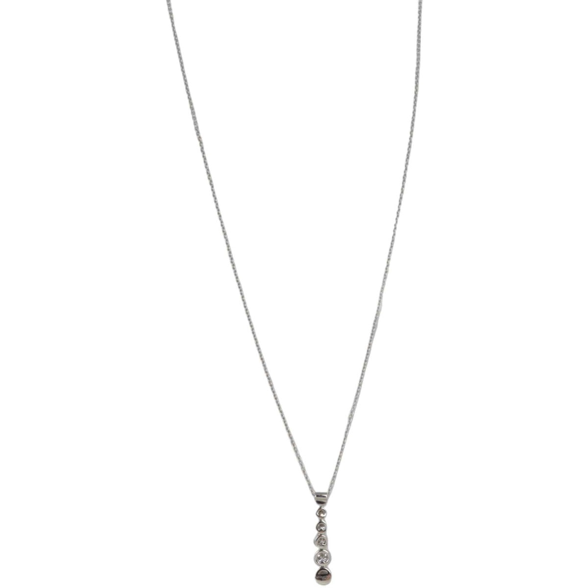 Tiffany & Co Graduated Jazz Drop Platinum Diamond Necklace