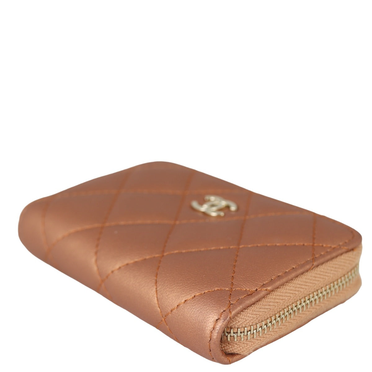 Chanel Classic Zipped Coin Purse | Bronze