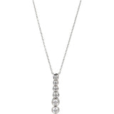 Tiffany & Co Graduated Jazz Drop Platinum Diamond Necklace
