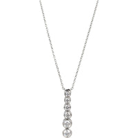 Tiffany & Co Graduated Jazz Drop Platinum Diamond Necklace