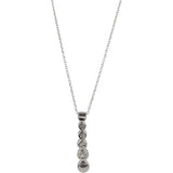 Tiffany & Co Graduated Jazz Drop Platinum Diamond Necklace