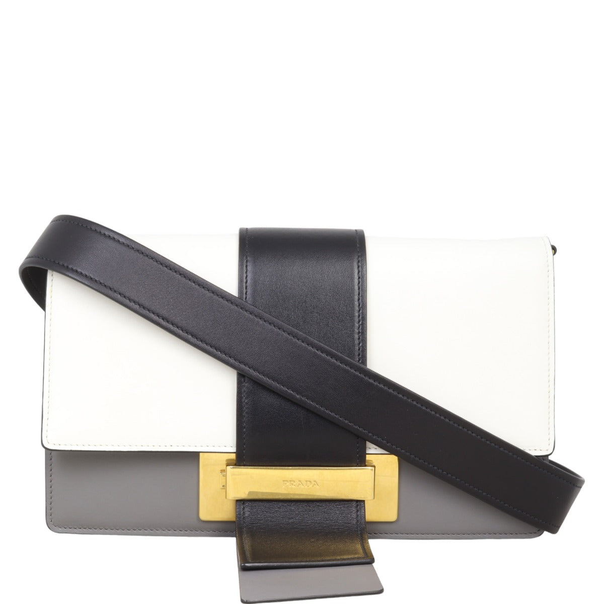 Prada Metal Ribbon Shoulder Bag