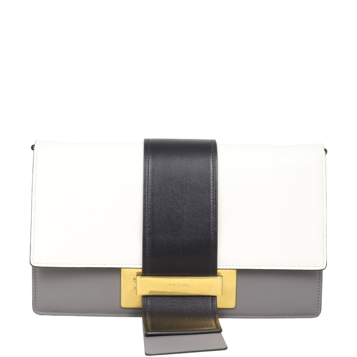 Prada Metal Ribbon Shoulder Bag