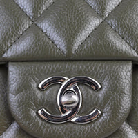 Chanel Classic Single Flap Maxi | Dark Grey Green