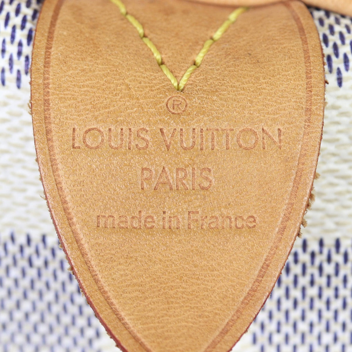 Louis Vuitton Speedy 30 Damier Azur Stamp