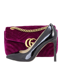 Gucci Marmont Velvet Small Shoulder Bag
