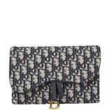 Dior Saddle Pouch Wallet on Chain Oblique