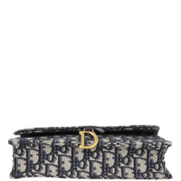 Dior Saddle Pouch Wallet on Chain Oblique