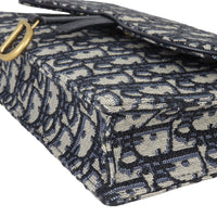 Dior Saddle Pouch Wallet on Chain Oblique