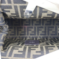 Fendi First Small Clutch with Strap Python Trim