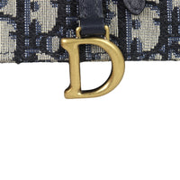 Dior Saddle Pouch Wallet on Chain Oblique