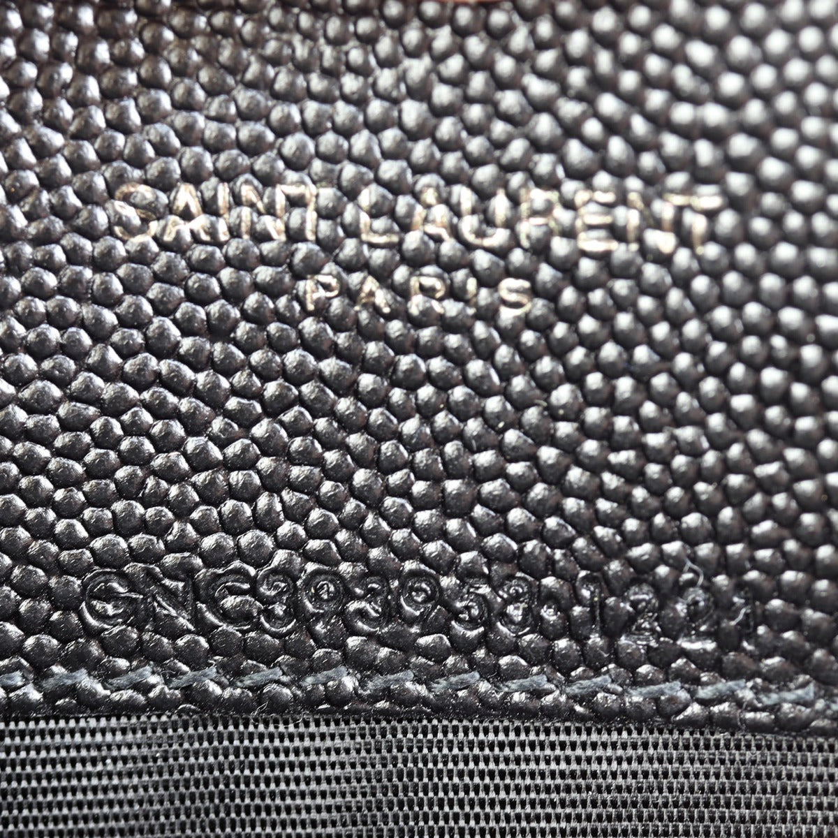 Saint Laurent Monogram Envelope Chain Wallet Interior Stamp