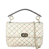 Valentino Rockstud Spike Medium Shoulder Bag Beaded