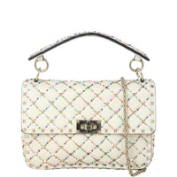 Valentino Rockstud Spike Medium Shoulder Bag Beaded