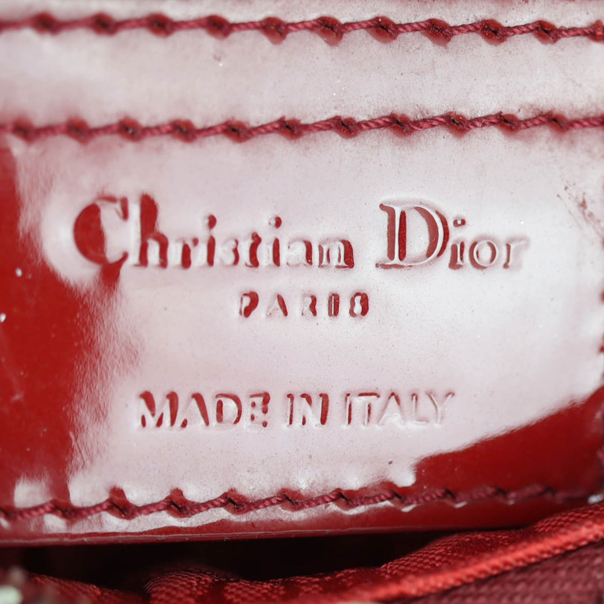 Dior Lady Dior Medium (red) Interior Stamp