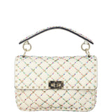 Valentino Rockstud Spike Medium Shoulder Bag Beaded