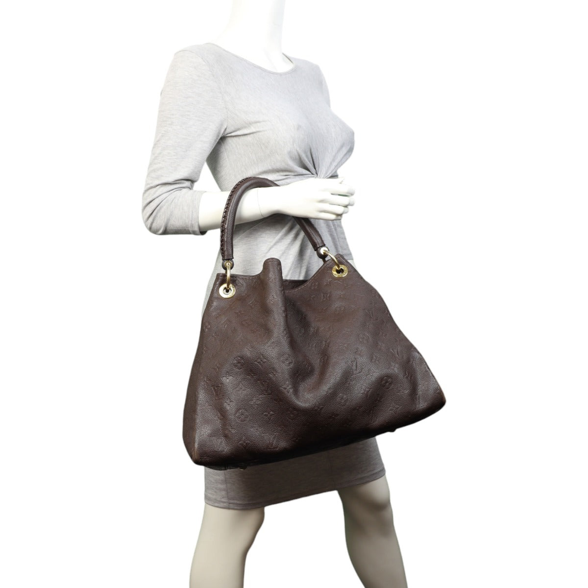 Louis Vuitton Artsy MM Monogram Empreinte | Dark Chocolate Brown