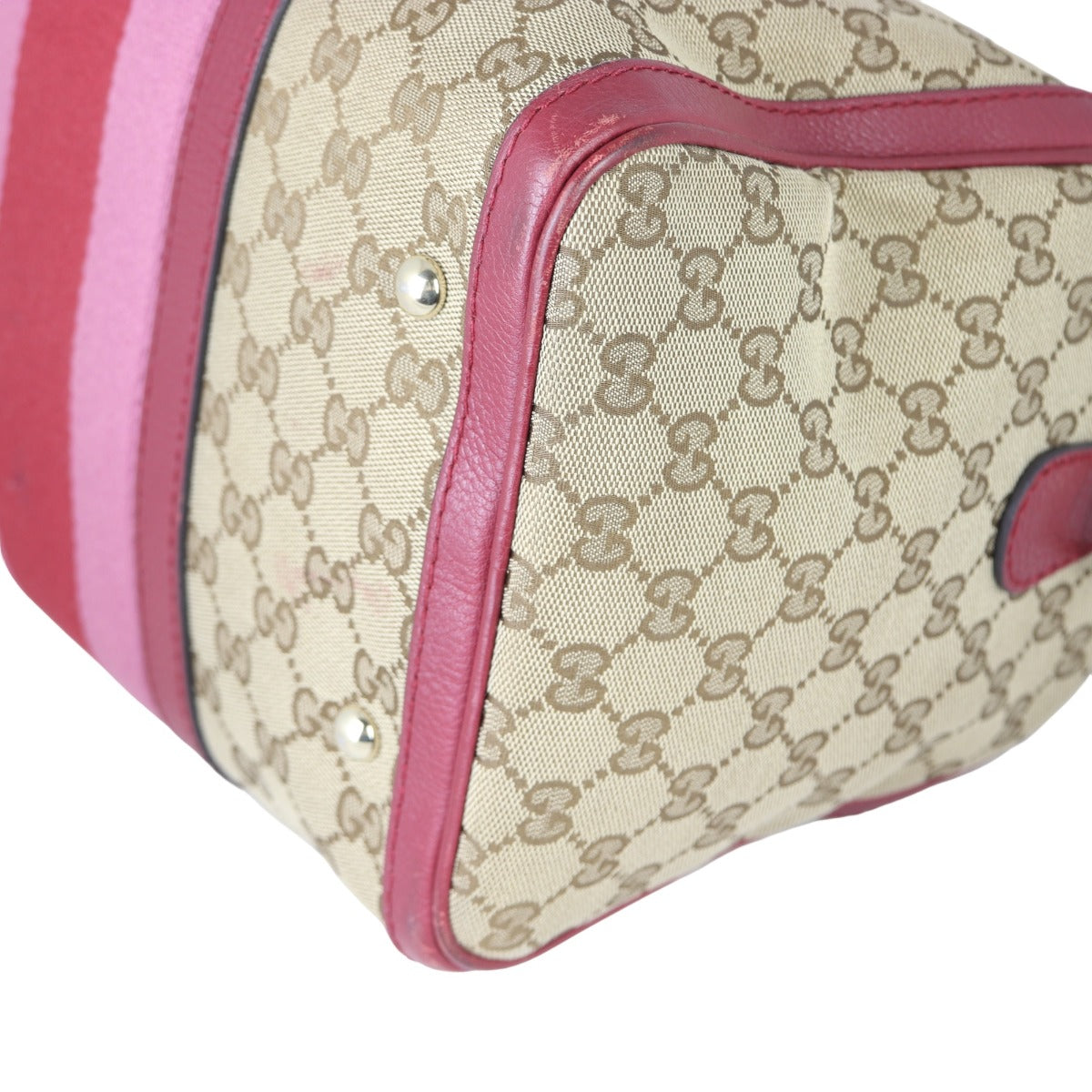 Gucci Vintage Web Original GG Boston Bag Medium