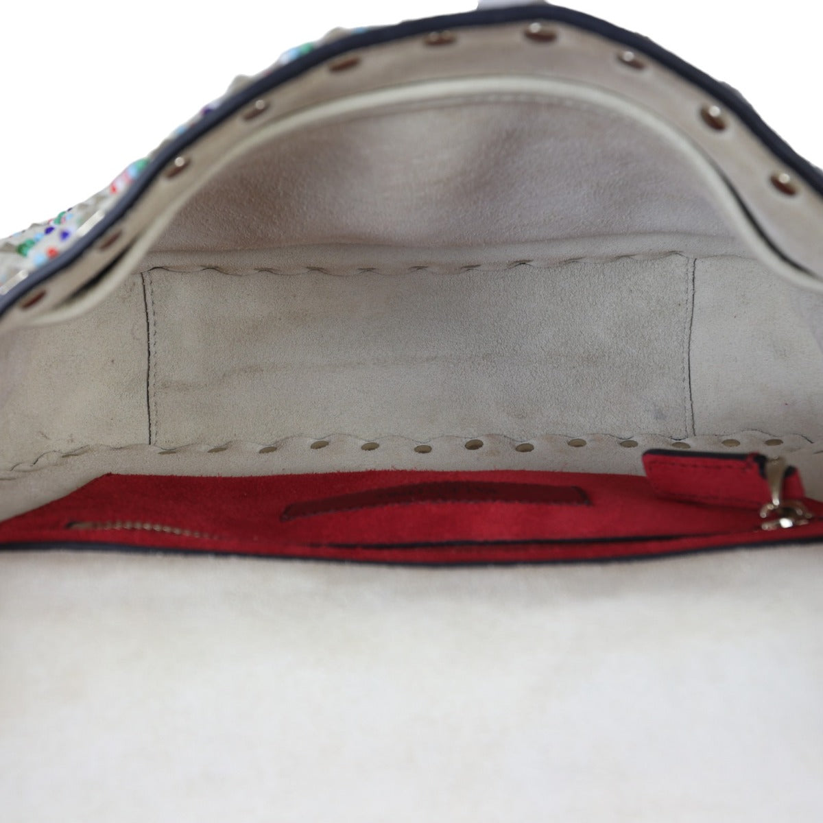 Valentino Rockstud Spike Medium Shoulder Bag Beaded