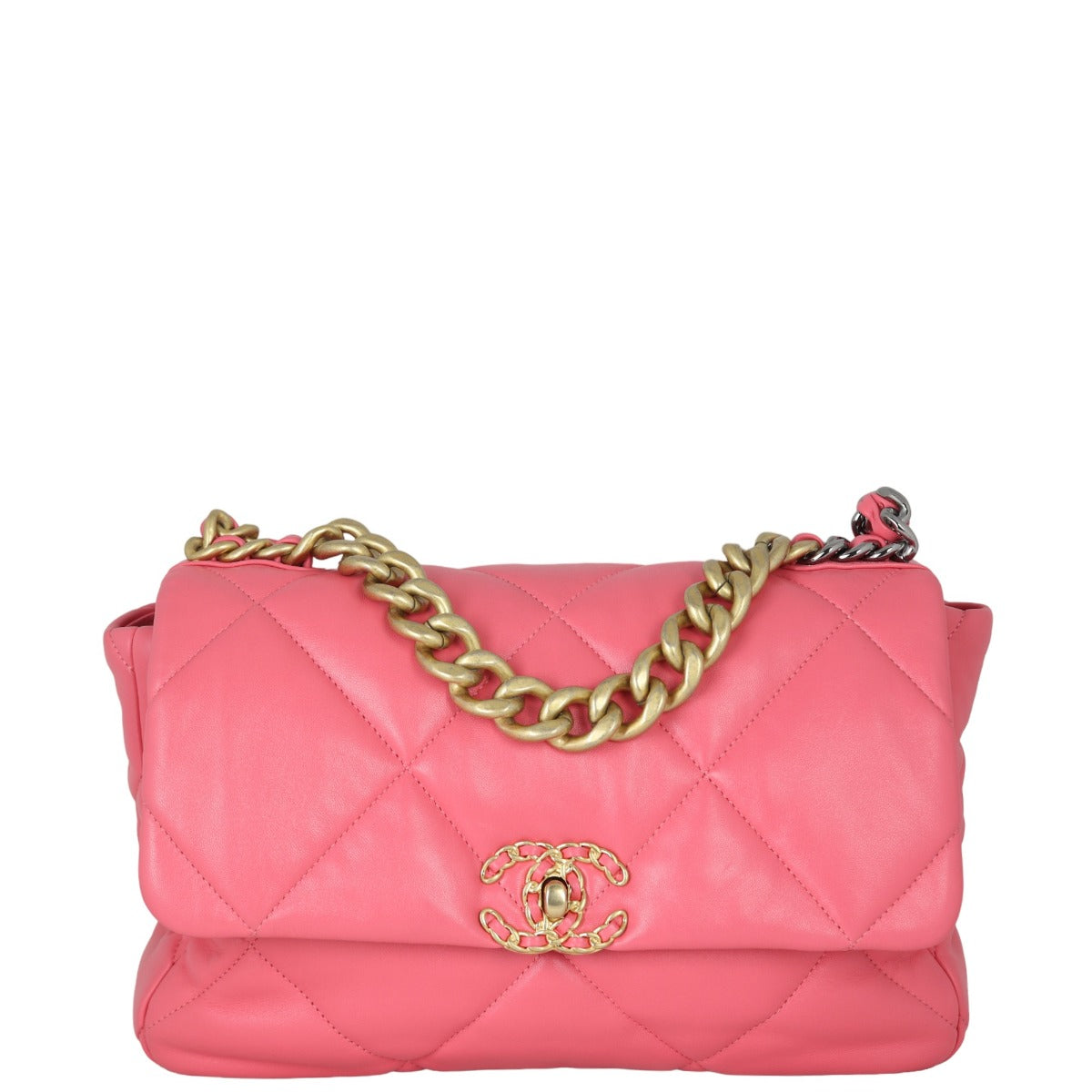 Chanel 19 Flap Bag Large | Pink