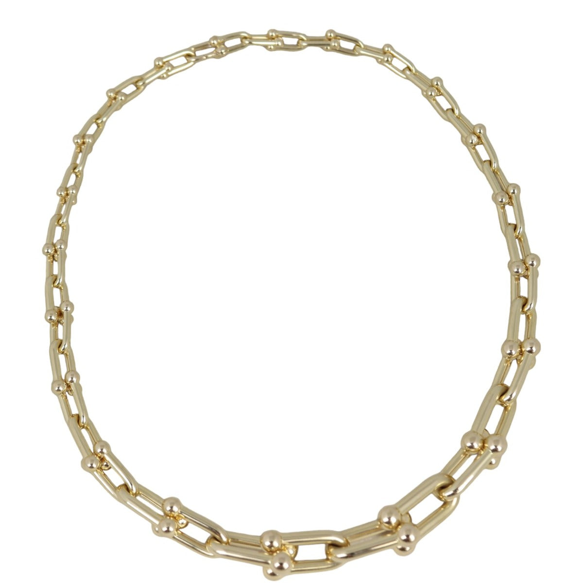 Tiffany & Co HardWear Graduated Link 18k Yellow Gold Necklace