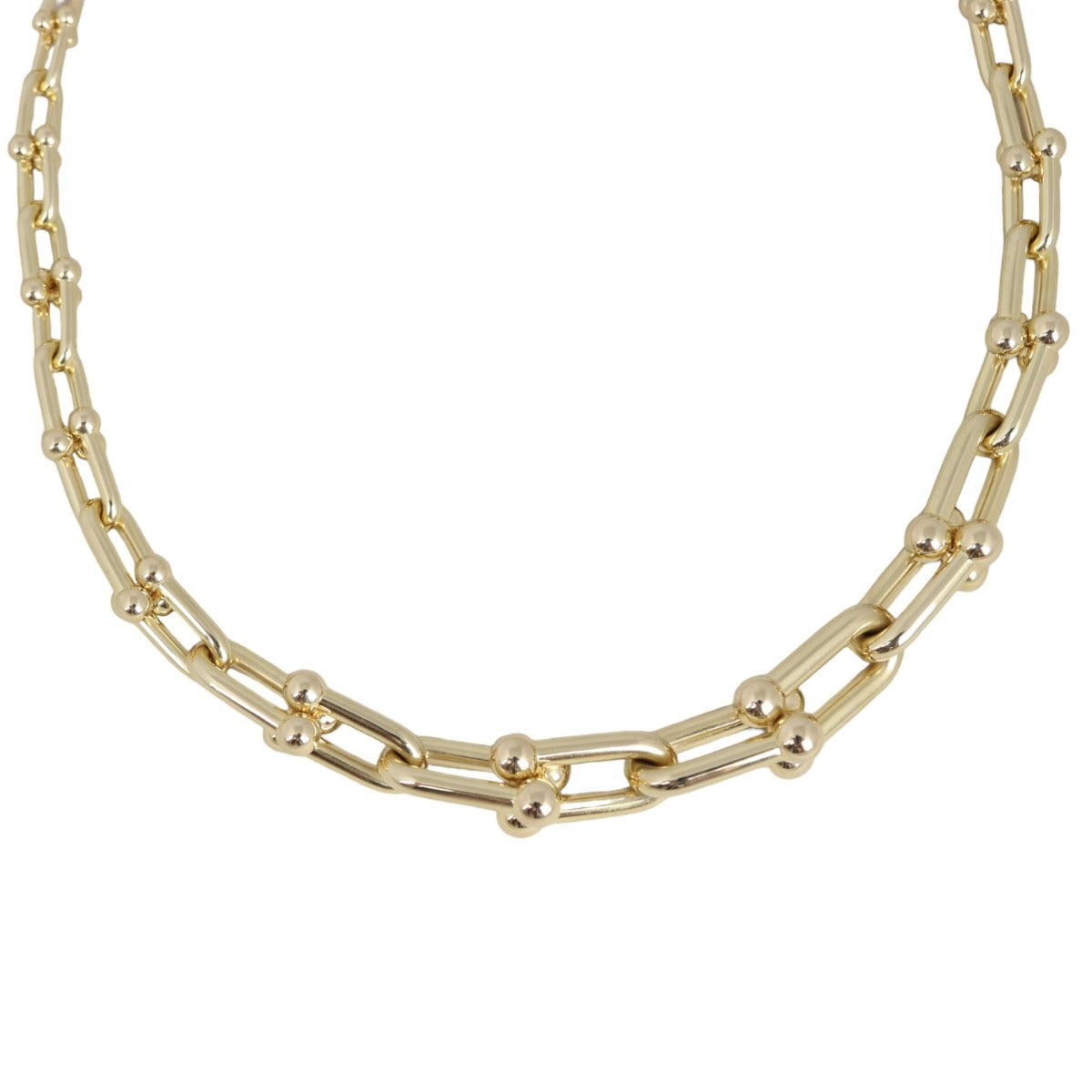 Tiffany & Co HardWear Graduated Link 18k Yellow Gold Necklace