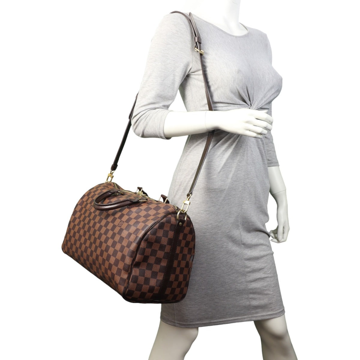 Louis Vuitton Speedy 35 Bandouliere Damier Ebene