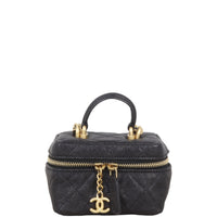 Chanel Top Handle Vanity Case Chain Bag Mini