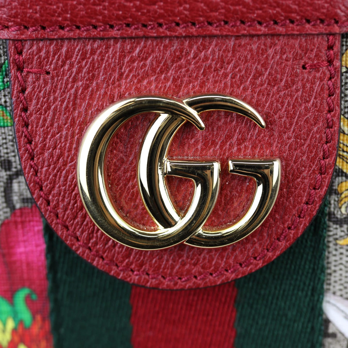 Gucci Flora GG Supreme Ophidia Tote Hardware