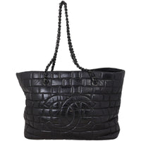 Chanel Chocolate Bar Chain Vinyl Tote