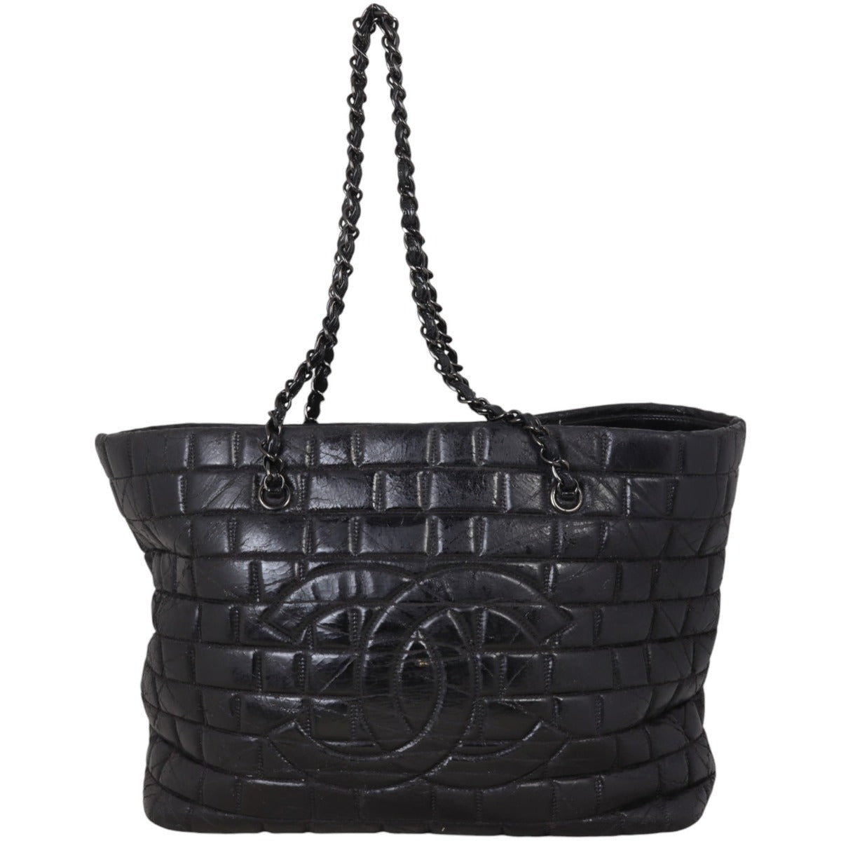 Chanel Chocolate Bar Chain Vinyl Tote