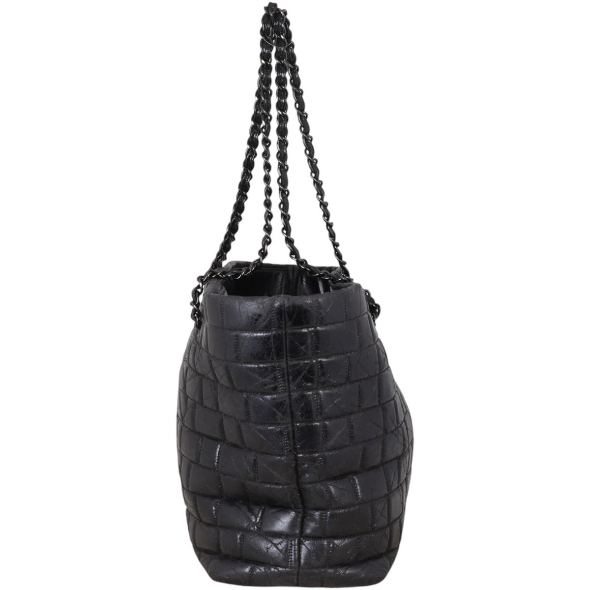 Chanel Chocolate Bar Chain Vinyl Tote