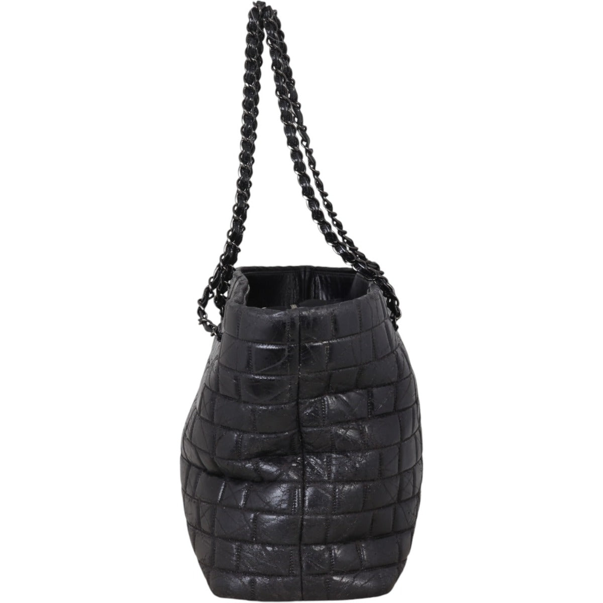 Chanel Chocolate Bar Chain Vinyl Tote