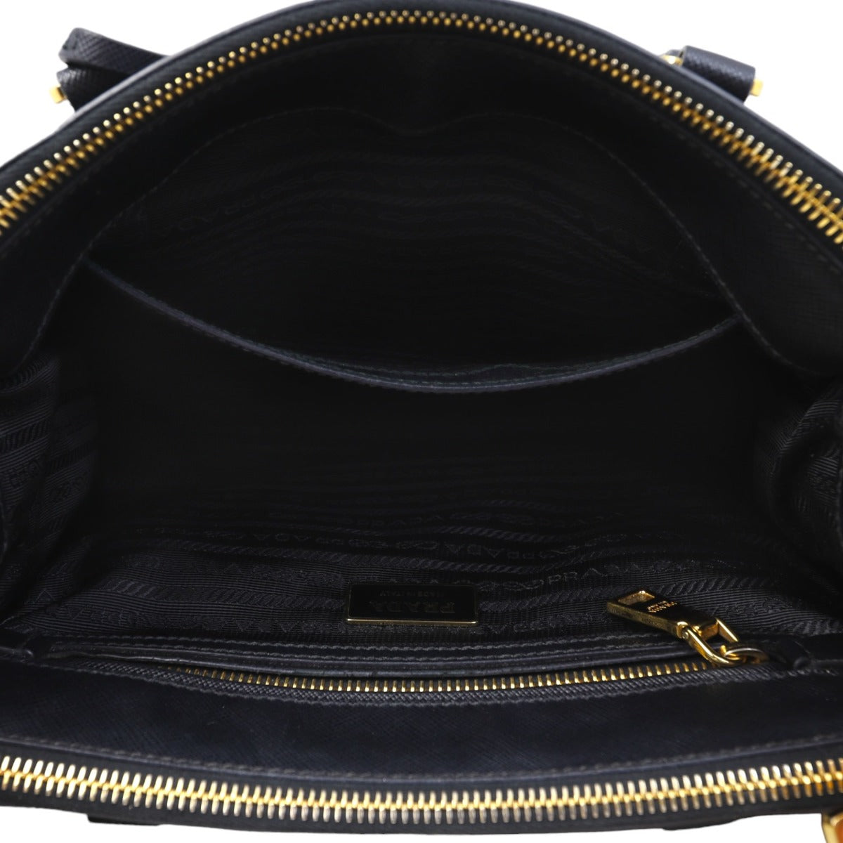 Prada Saffiano Lux Galleria Double Zip Tote Small