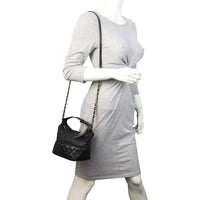 Chanel CC Quilted Hobo Bag