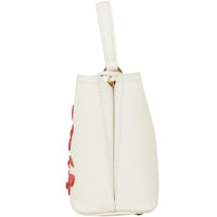 Prada Panier Saffiano Cuir Embellished Small Tote