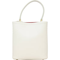 Prada Panier Saffiano Cuir Embellished Small Tote