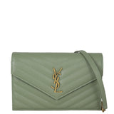 Saint Laurent Cassandre Envelope Chain Wallet