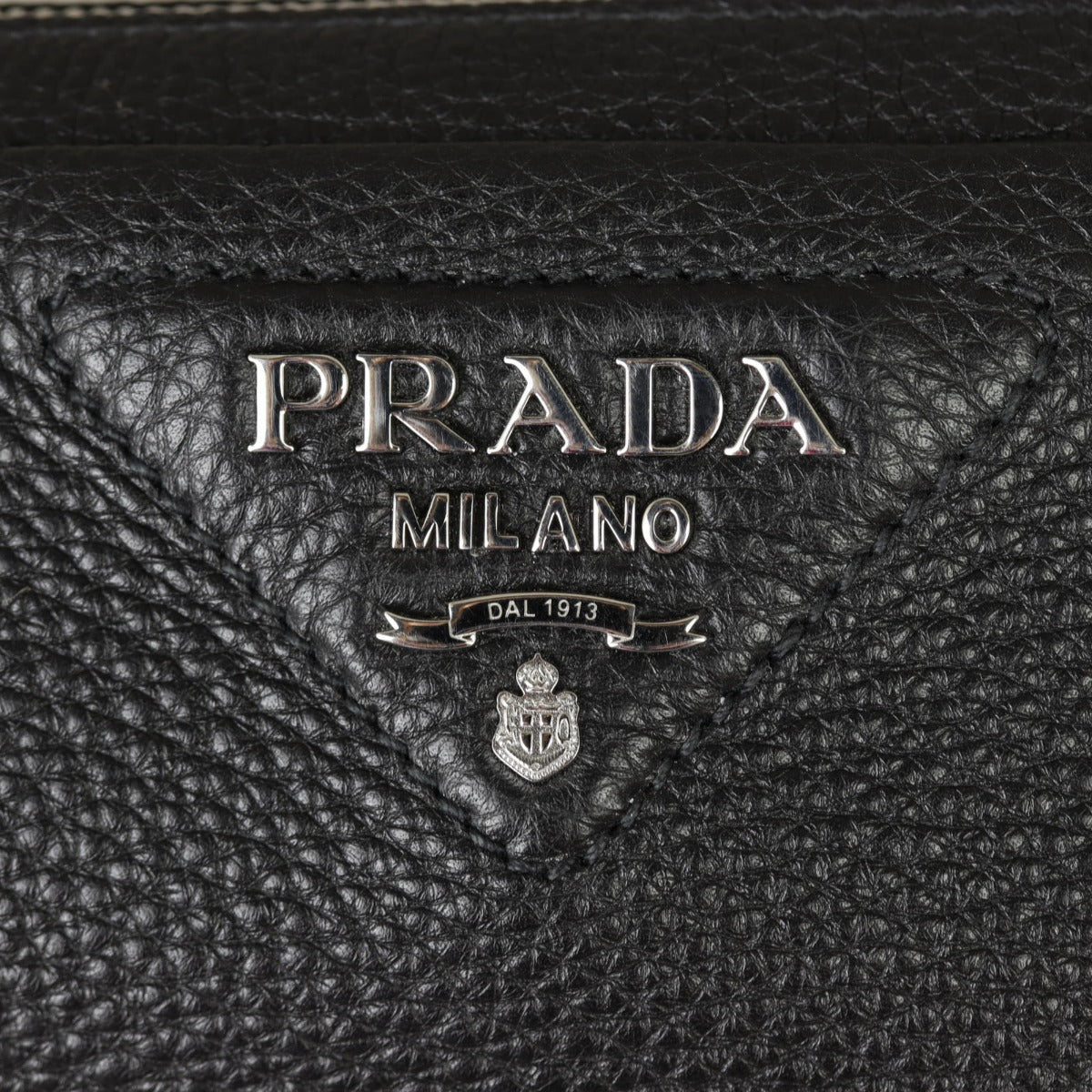 Prada Vitello Daino Double Zip Camera Bag Hardware