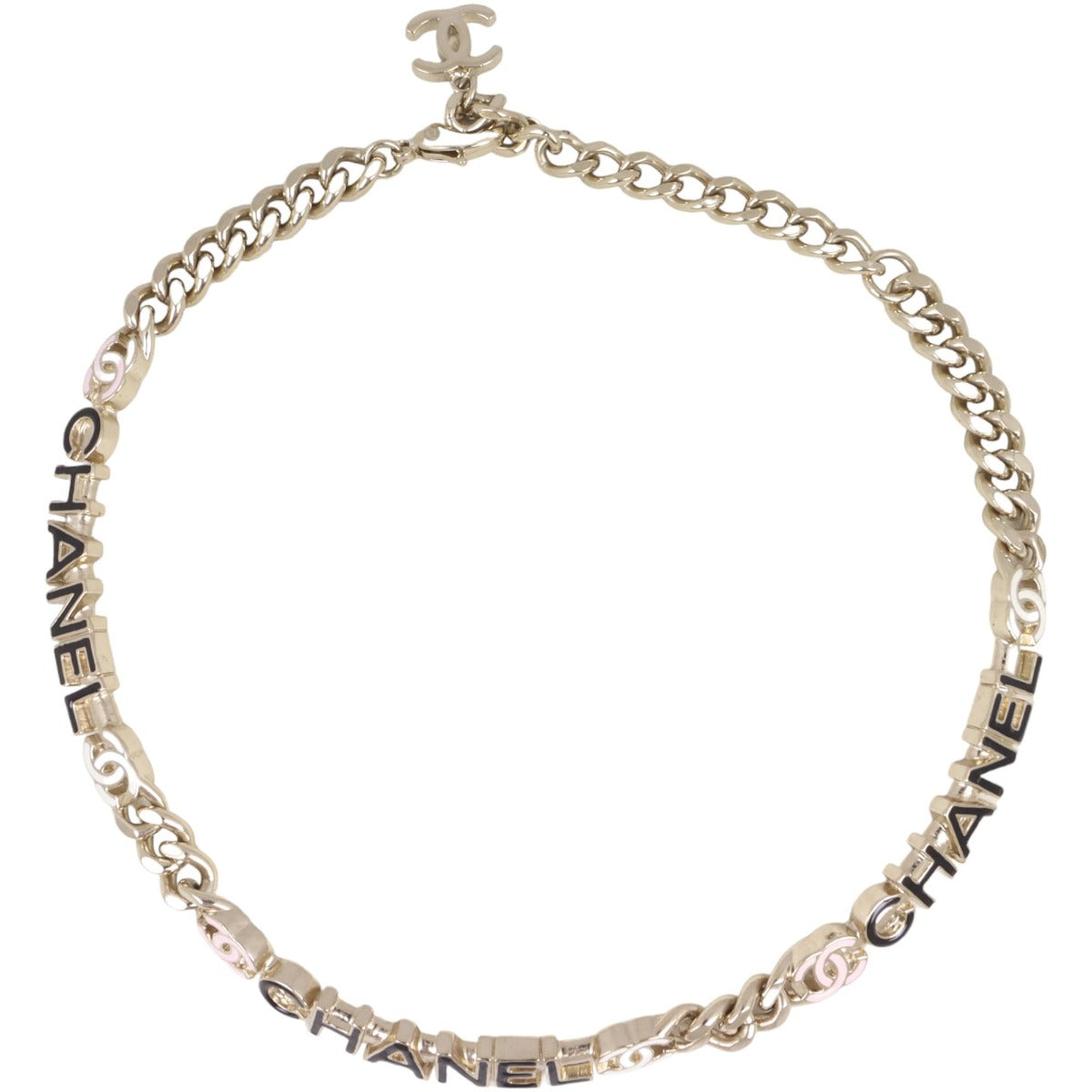 Chanel Logo Chain Link Choker