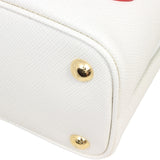 Prada Panier Saffiano Cuir Embellished Small Tote