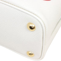 Prada Panier Saffiano Cuir Embellished Small Tote