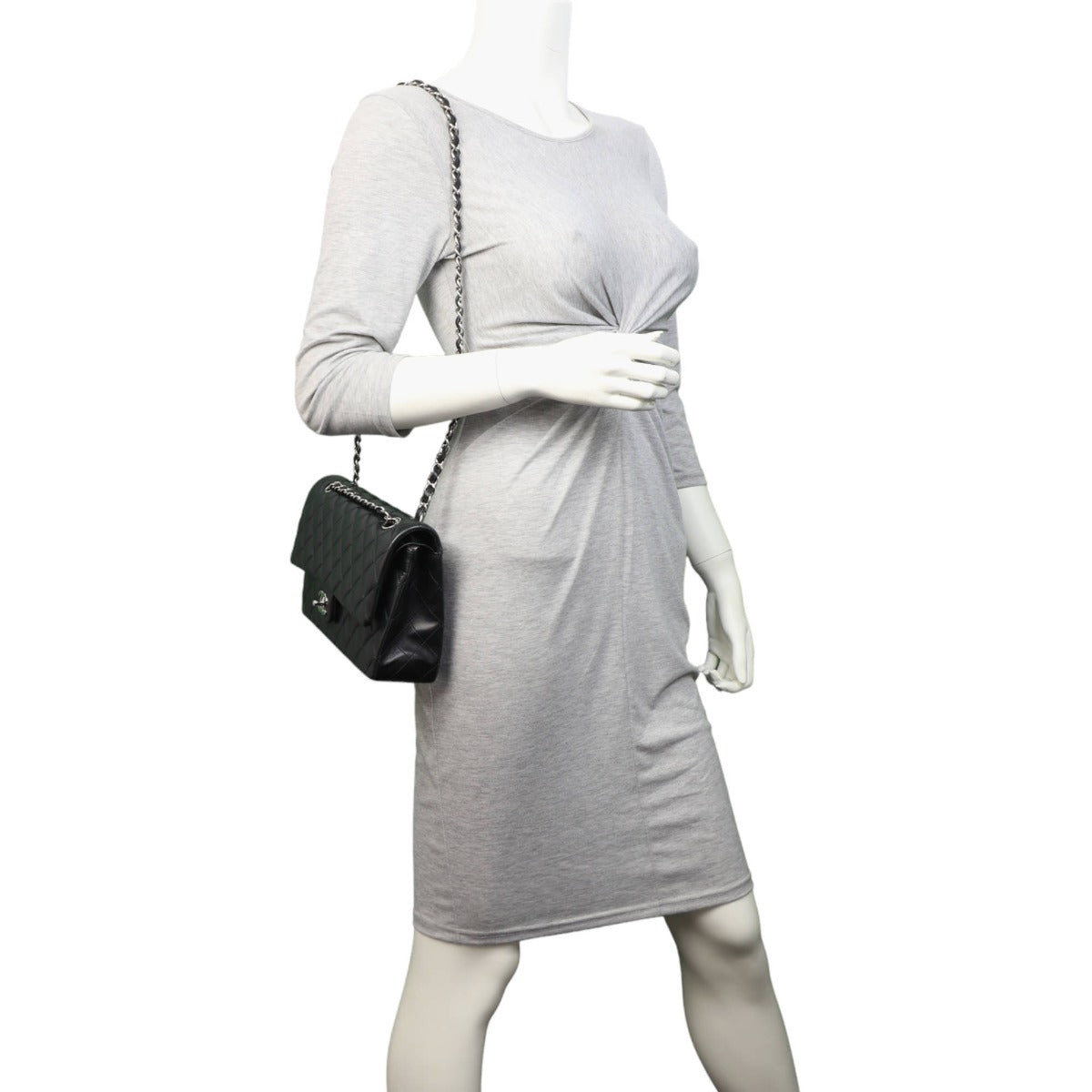 Chanel Classic Double Flap Medium | Black Lambskin