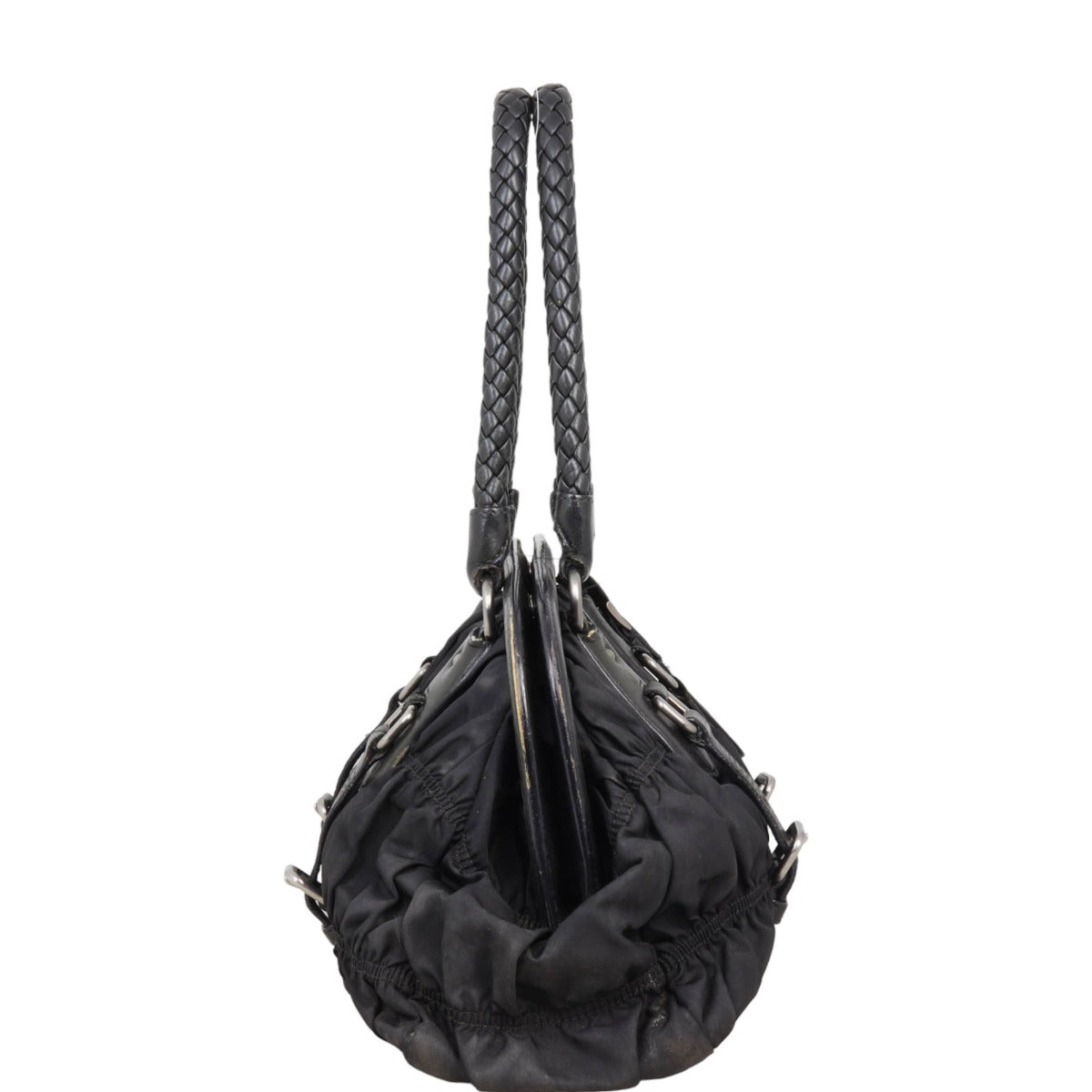 Prada Tessuto Gaufre Frame Tote