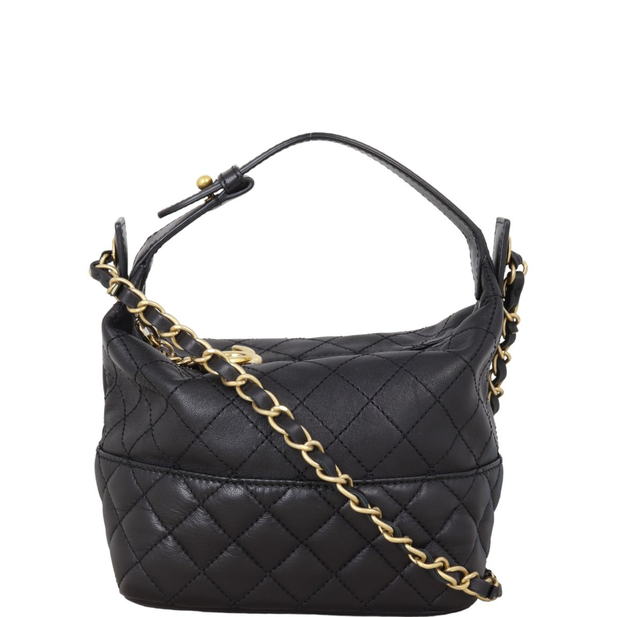 Chanel CC Quilted Hobo Bag
