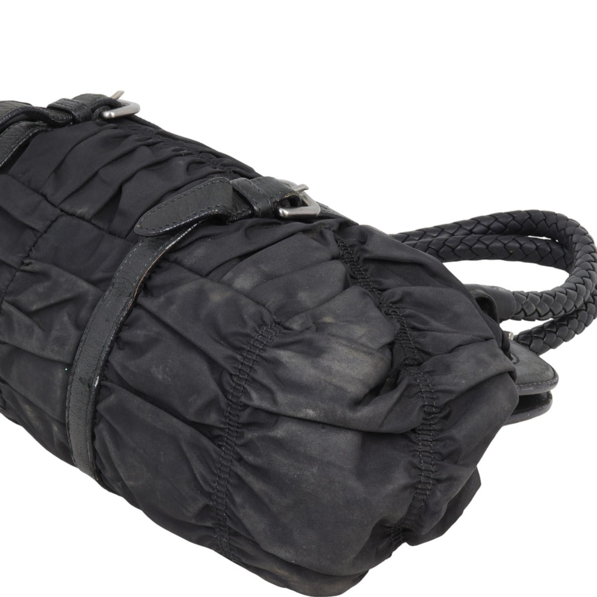 Prada Tessuto Gaufre Frame Tote