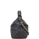 Chanel CC Quilted Hobo Bag